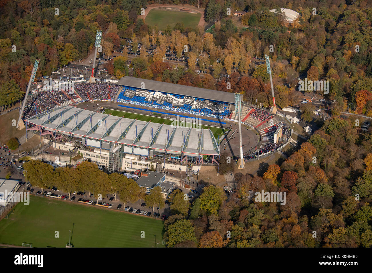 karlsruhe deutschland 22 sep 2018 heute ist das letzte spiel in der alten wildparkstadion die neue konstruktion des stadions beginnt am 05 11 2018 ges fussball antenne letztes spiel des ksc wildparkstadion ksc wuerzbueger kickers 11 03 2018 fussball