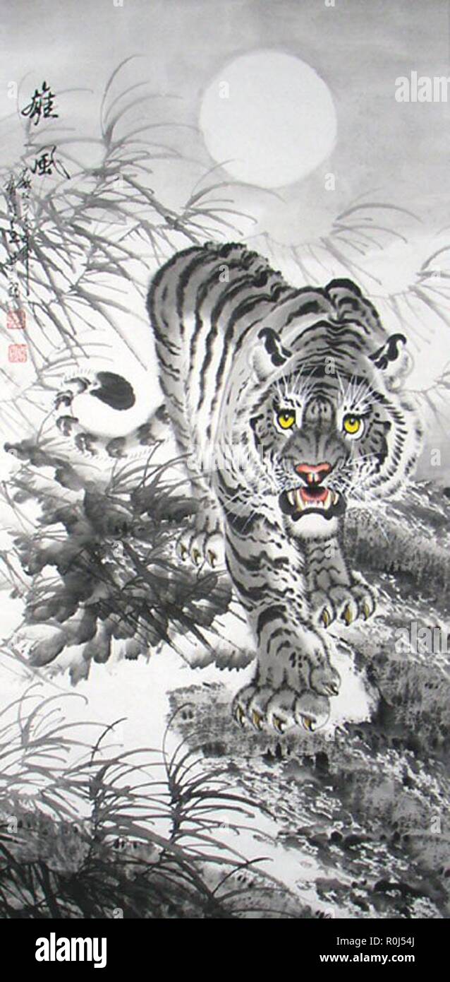 Tiger Japan Art Stockfotos Und Bilder Kaufen Alamy