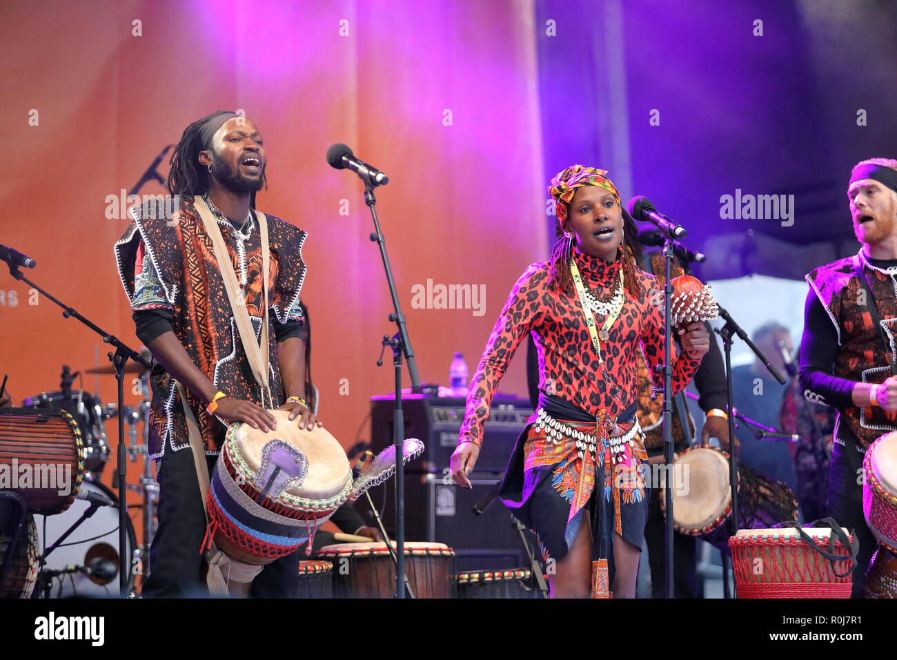 Afrika auf dem Platz auf dem Trafalgar Square 27. Oktober 2018, London, UK. Stockfoto