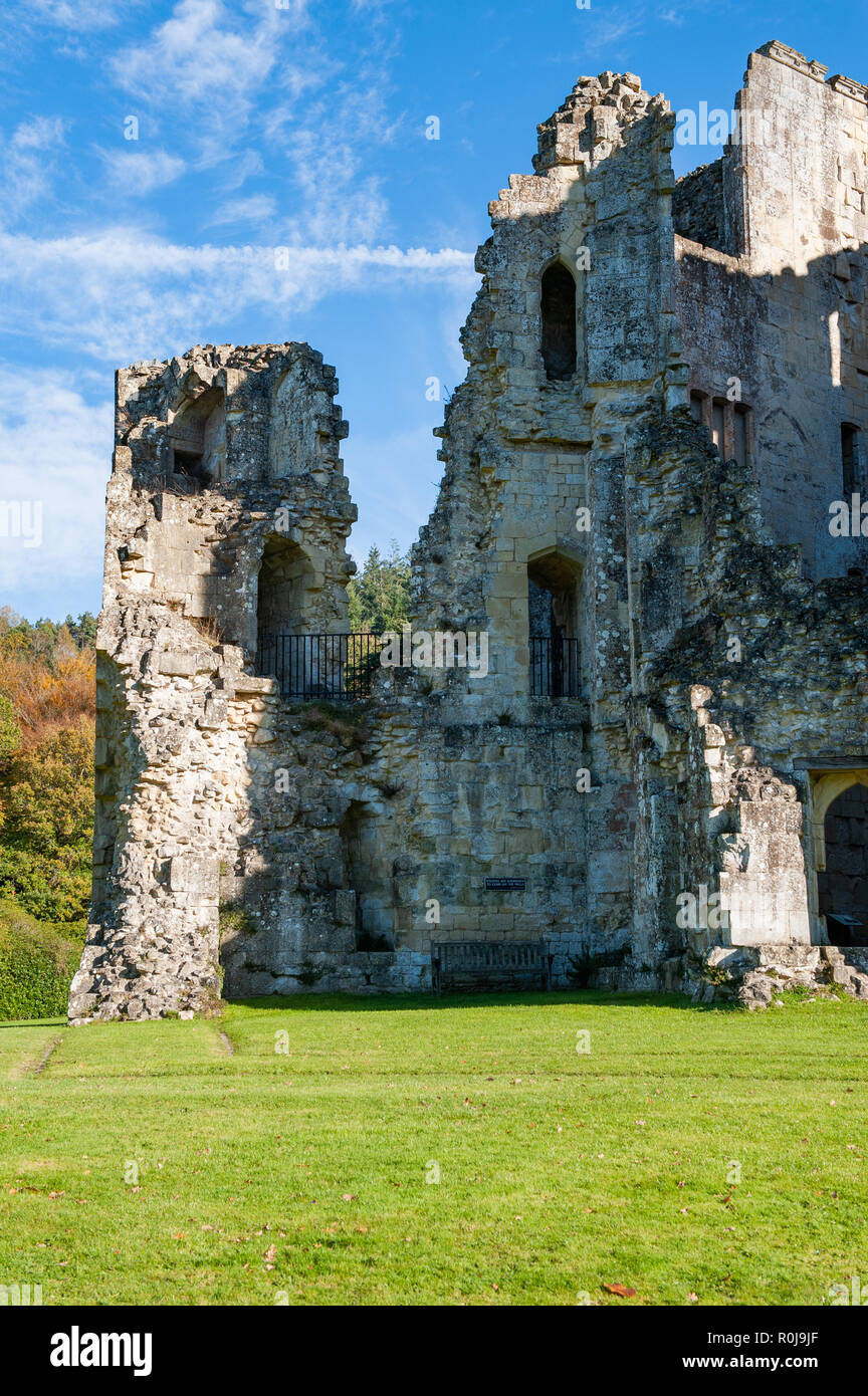 Old Wardour Castle, in der Nähe von Tisbury, Salisbury, Wiltshire, UK. Stockfoto