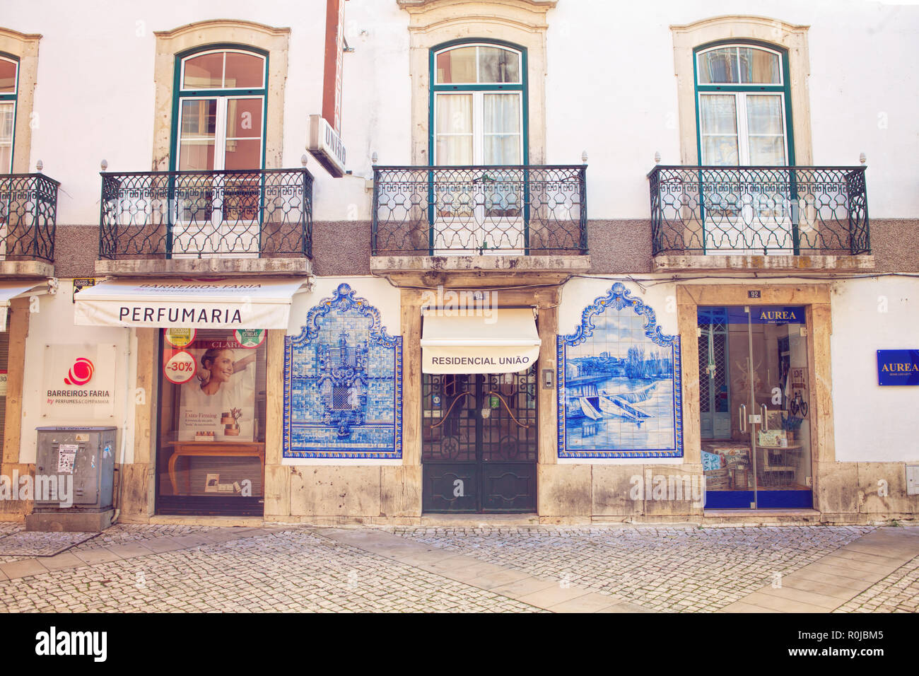 Tomar Zentrum, Santarem in Portugal Stockfoto