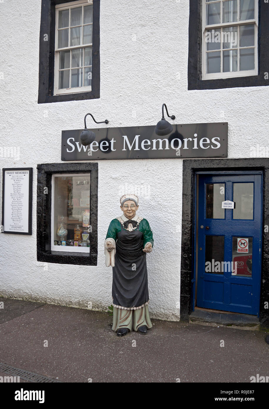 Süße Erinnerungen süß Süßwaren shop, Inverary, Argyll und Bute, Schottland, Großbritannien Stockfoto