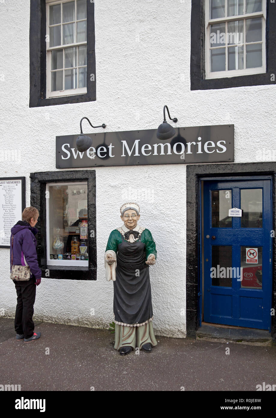 Süße Erinnerungen süß Süßwaren shop, Inverary, Argyll und Bute, Schottland, Großbritannien Stockfoto