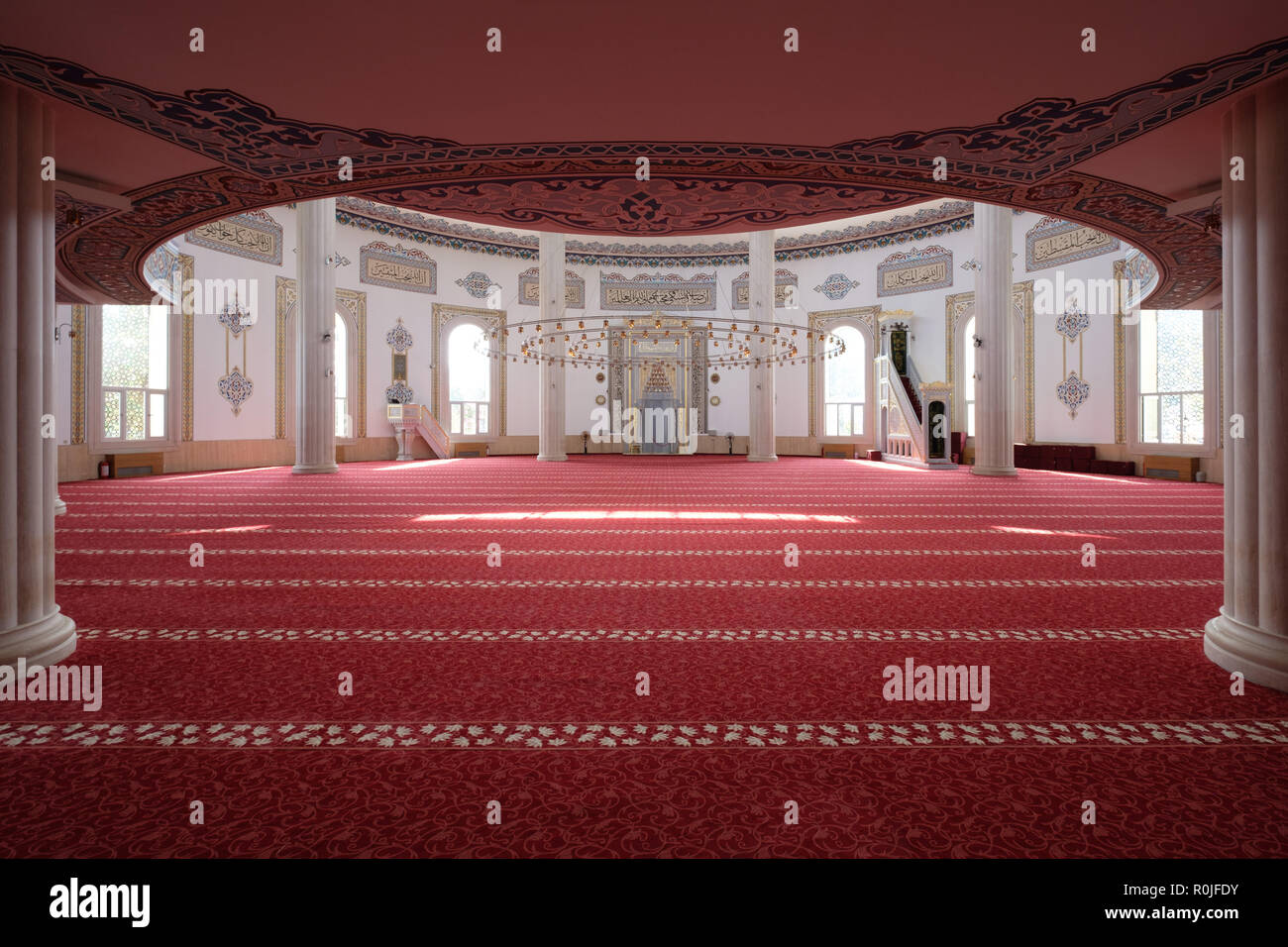 Huzur Cami islamische Moschee in Kemer, Provinz Antalya, Türkei Stockfoto