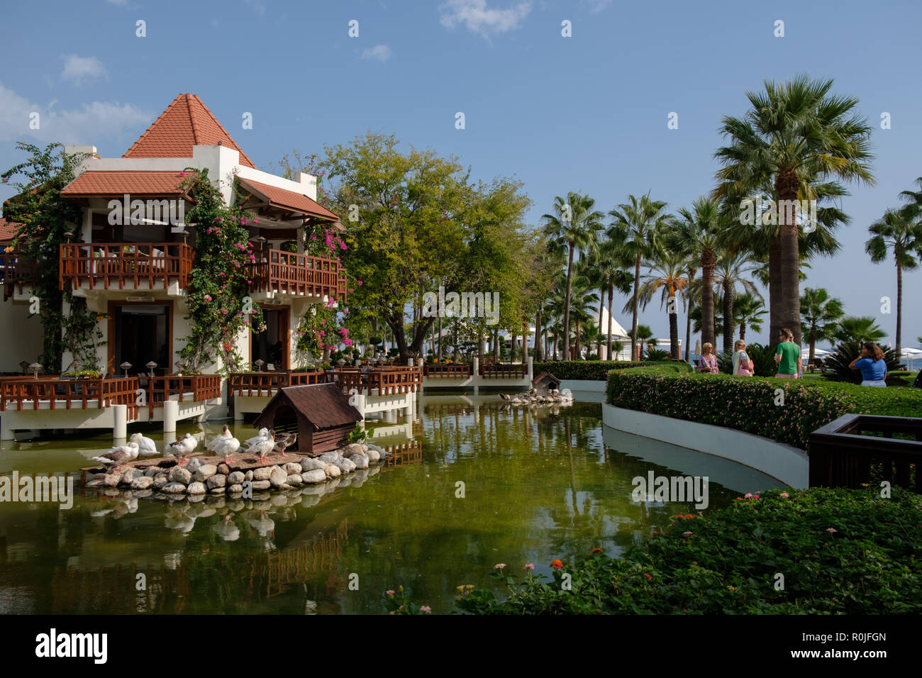 Club Med Palmiye Luxus all inclusive Resort, Kemer, Antalya, Türkei Stockfoto