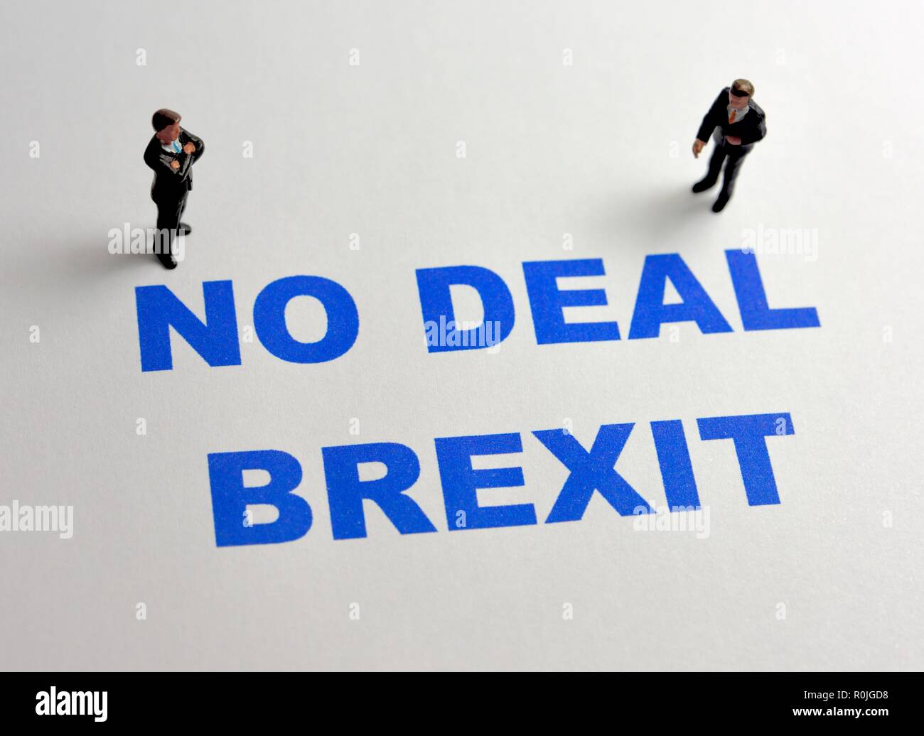 Kein Deal Brexit Stockfoto