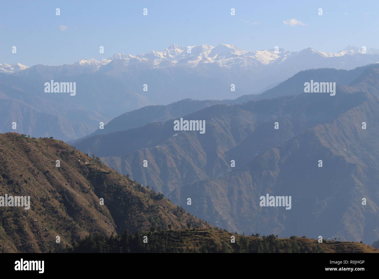 Peer Panjal Bergblick von Khajjiar Stockfoto