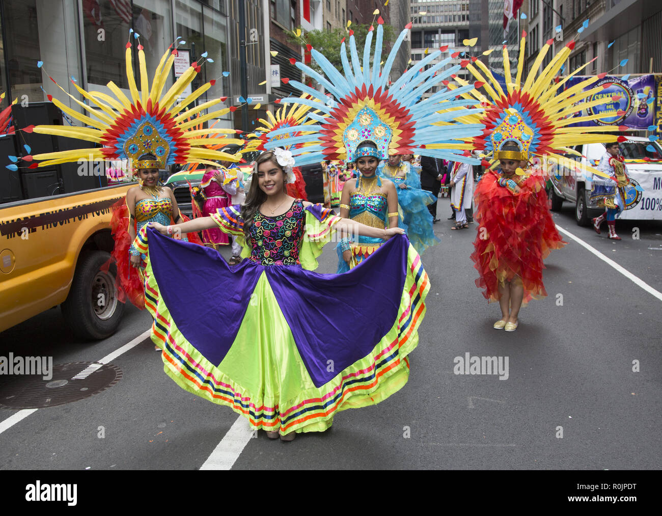 2018 Hispanic Day Parade auf der 5th Avenue in New York City. Stockfoto