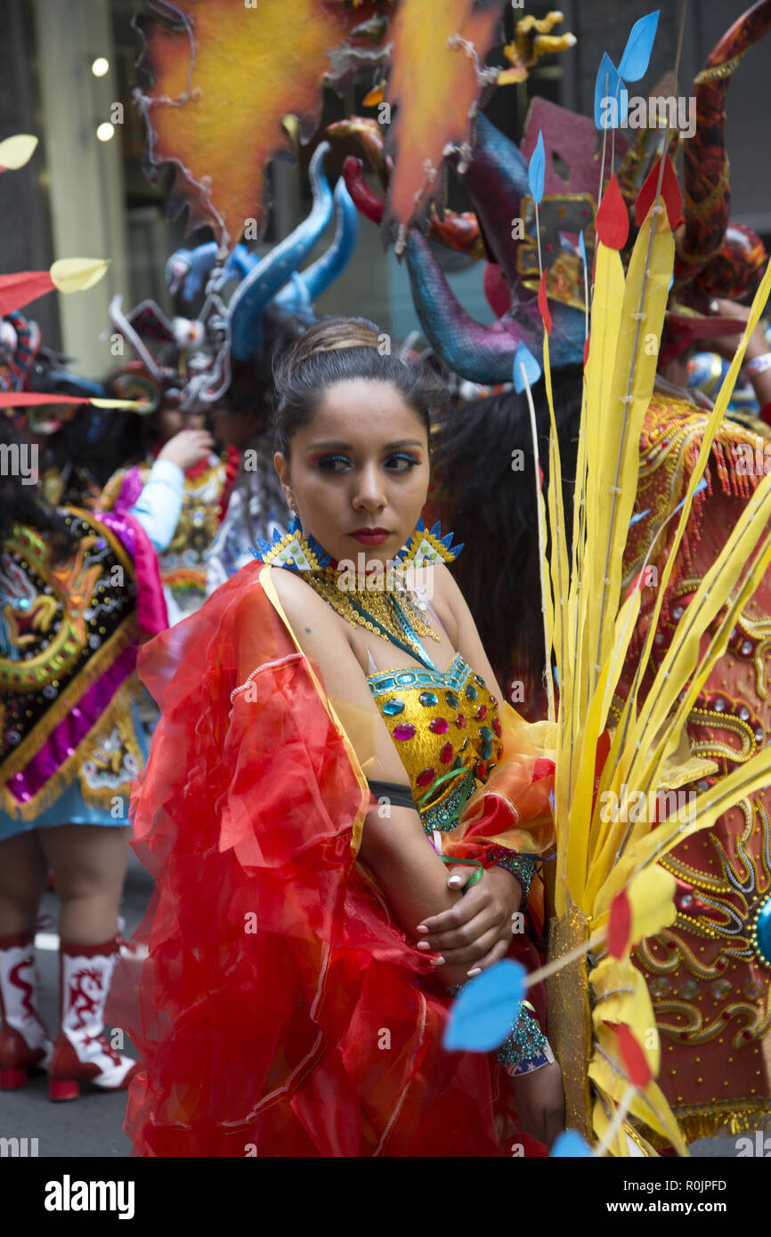 2018 Hispanic Day Parade auf der 5th Avenue in New York City. Stockfoto