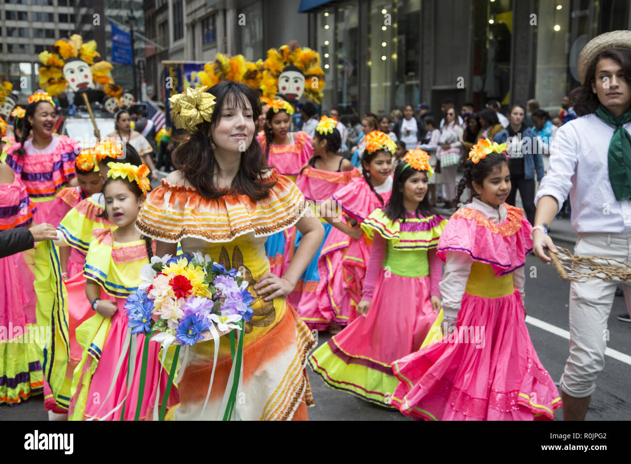 2018 Hispanic Day Parade auf der 5th Avenue in New York City. Stockfoto