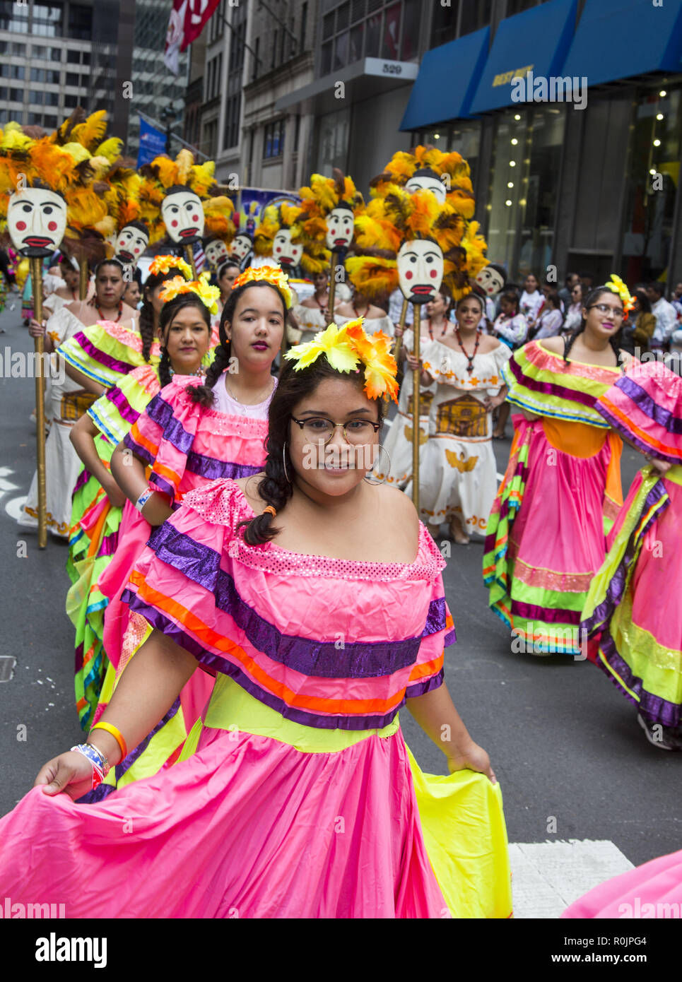 2018 Hispanic Day Parade auf der 5th Avenue in New York City. Stockfoto