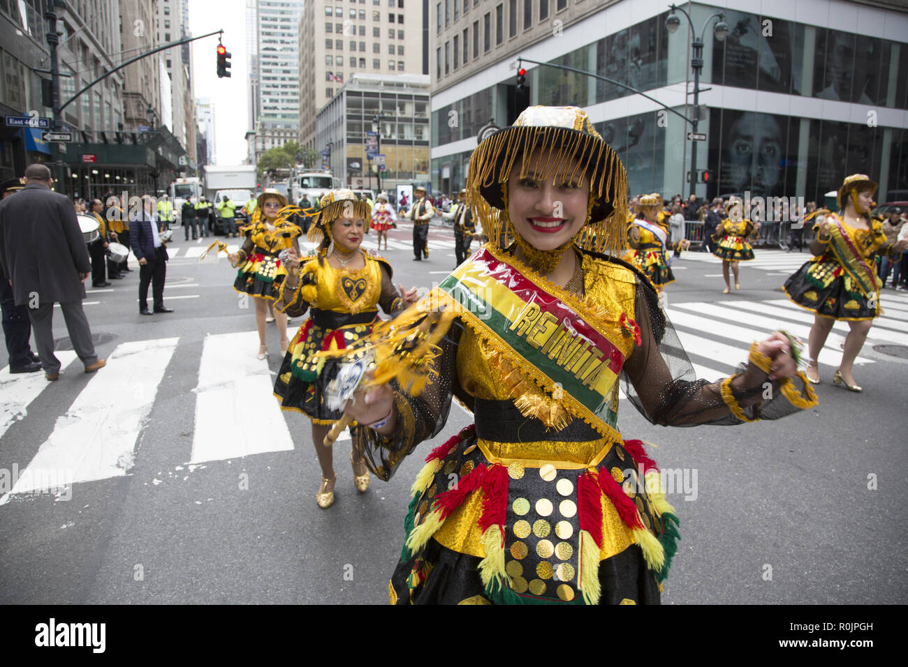 2018 Hispanic Day Parade auf der 5th Avenue in New York City. Stockfoto