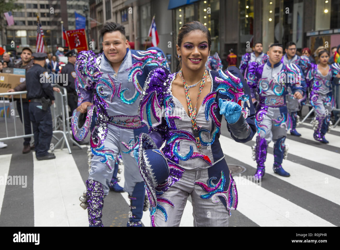 2018 Hispanic Day Parade auf der 5th Avenue in New York City. Stockfoto