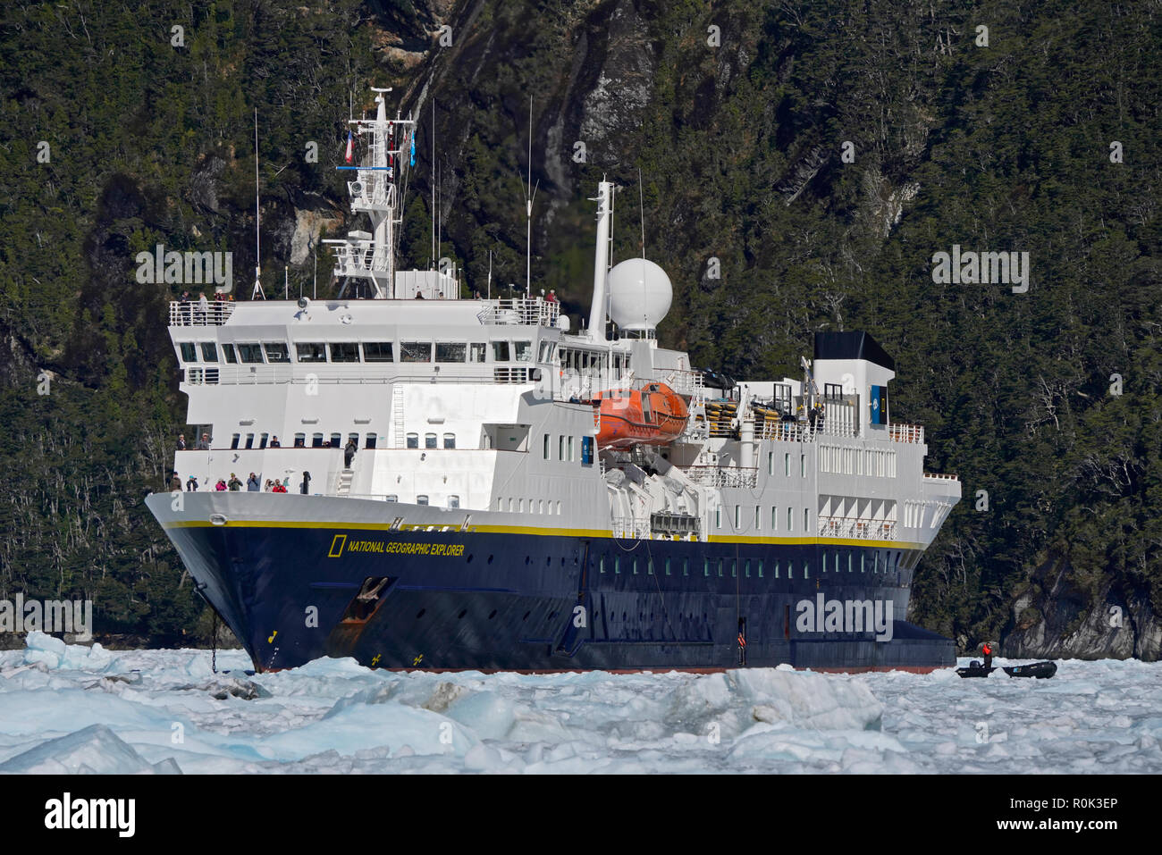 Sternzeichen Kreuzfahrt, Garibaldi Gletscher Stockfoto