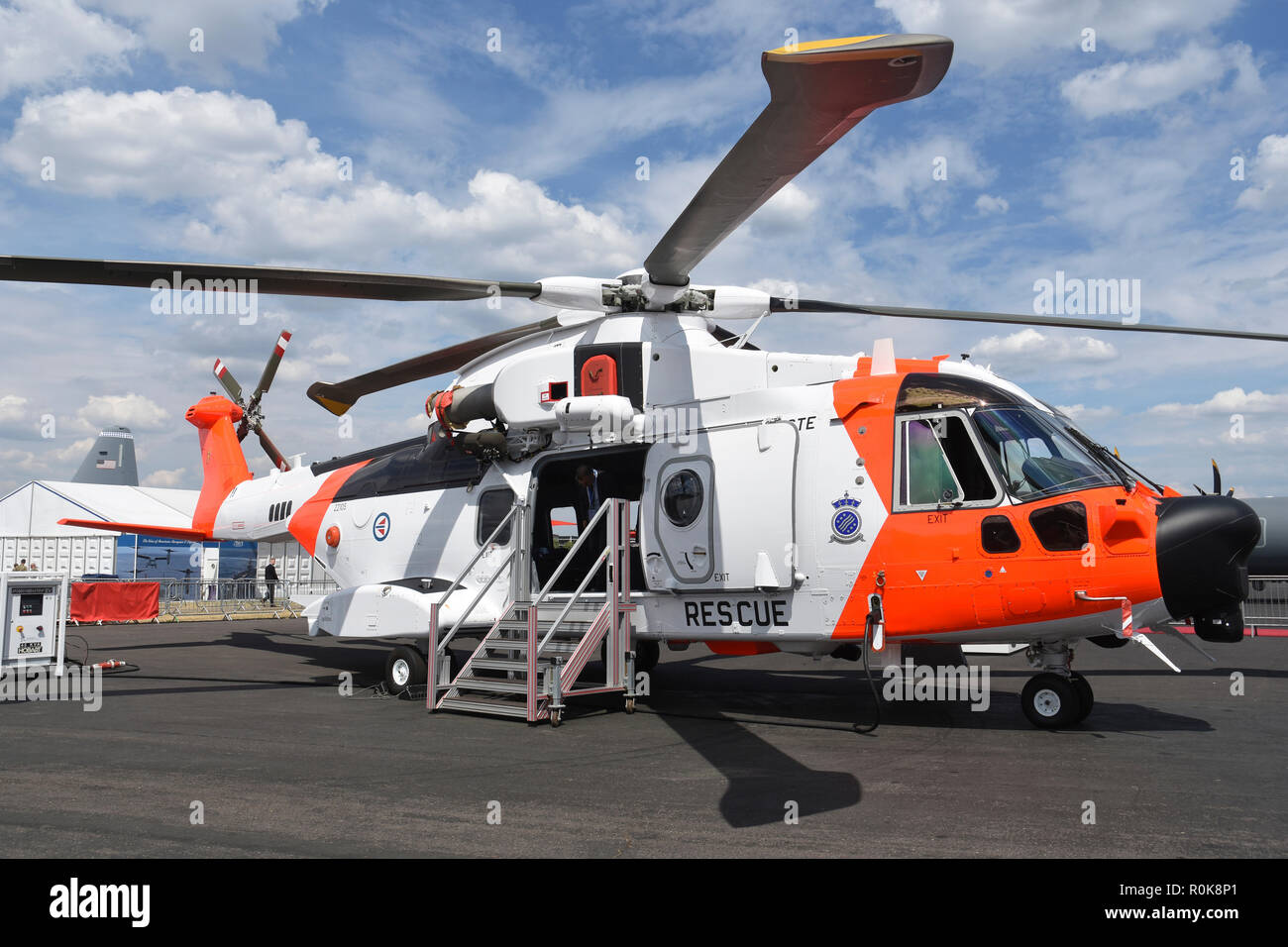 HH-101 SAR-Hubschrauber der norwegischen Luftwaffe. Stockfoto