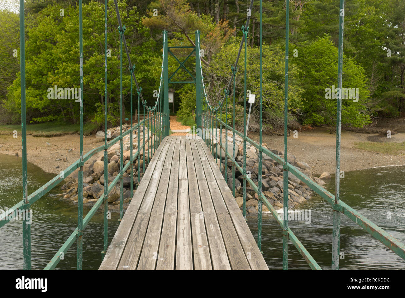 Wiggly Bridge York Maine Stockfoto