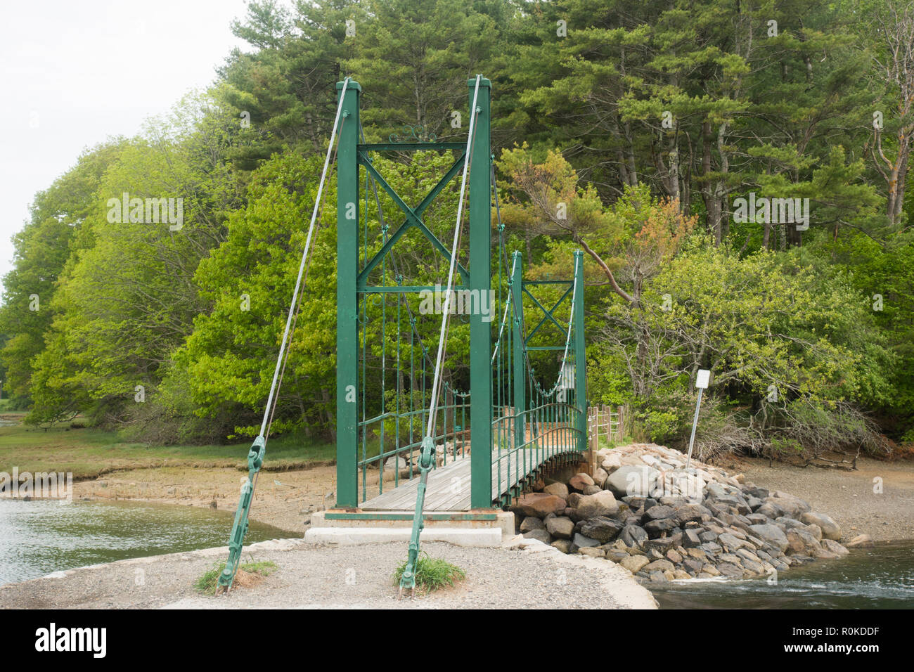 Wiggly Bridge York Maine Stockfoto