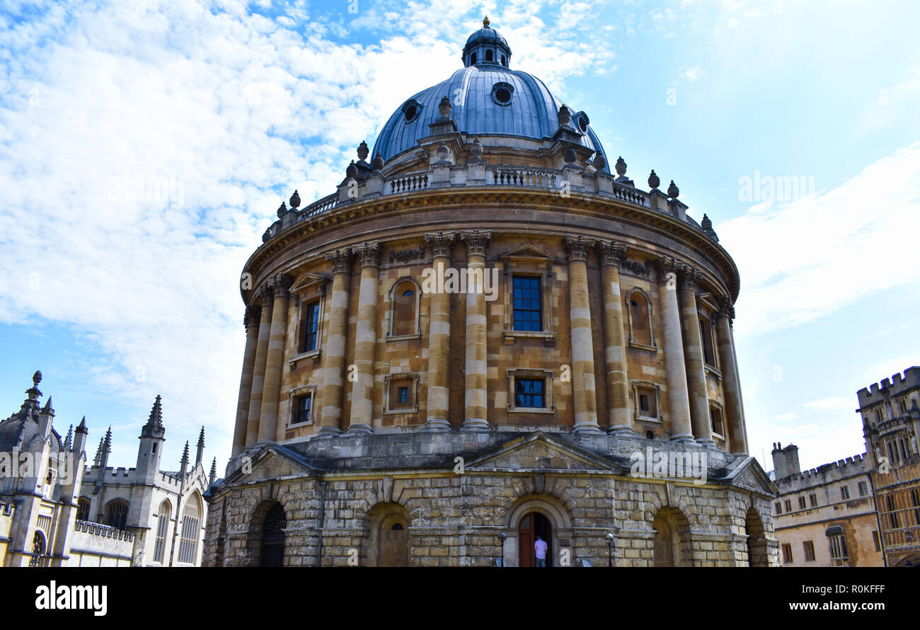Alte Gebäude von Exeter College in Oxford, England Stockfoto