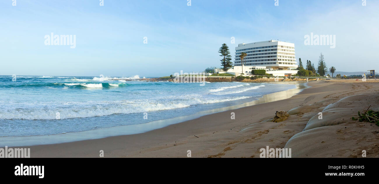 Panorama von Strand und Beacon Island Stockfoto