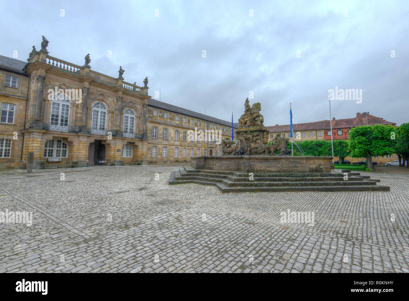 Bayreuth Neues Schloss Neues Schloss Bayreuth mit Markgraf der