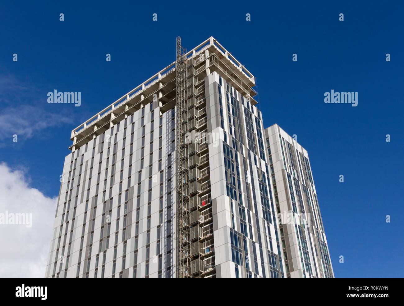 Neubau am MediaCityUK, Salford Quays, Manchester Stockfoto