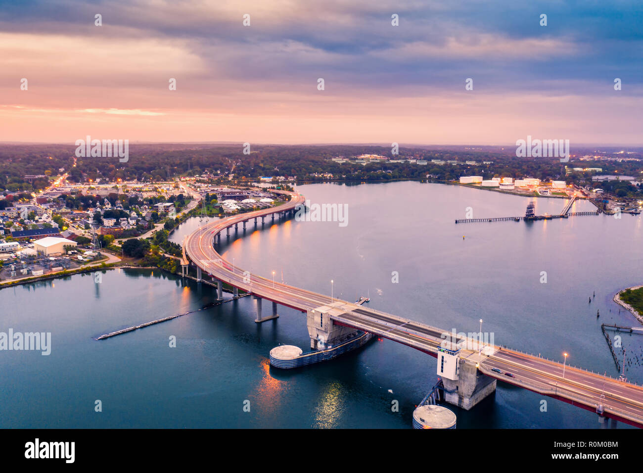 Casco Bay Bridge in Portland, Maine Stockfoto