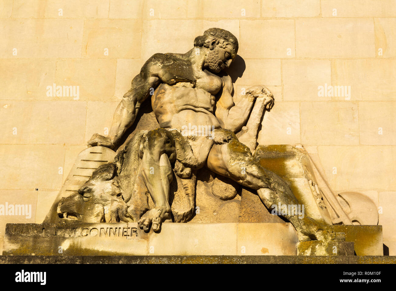 Das alte Gericht Gebäude, Fontette, 1783-1866 erbaut, ist seit 2015 geschlossen. Stockfoto