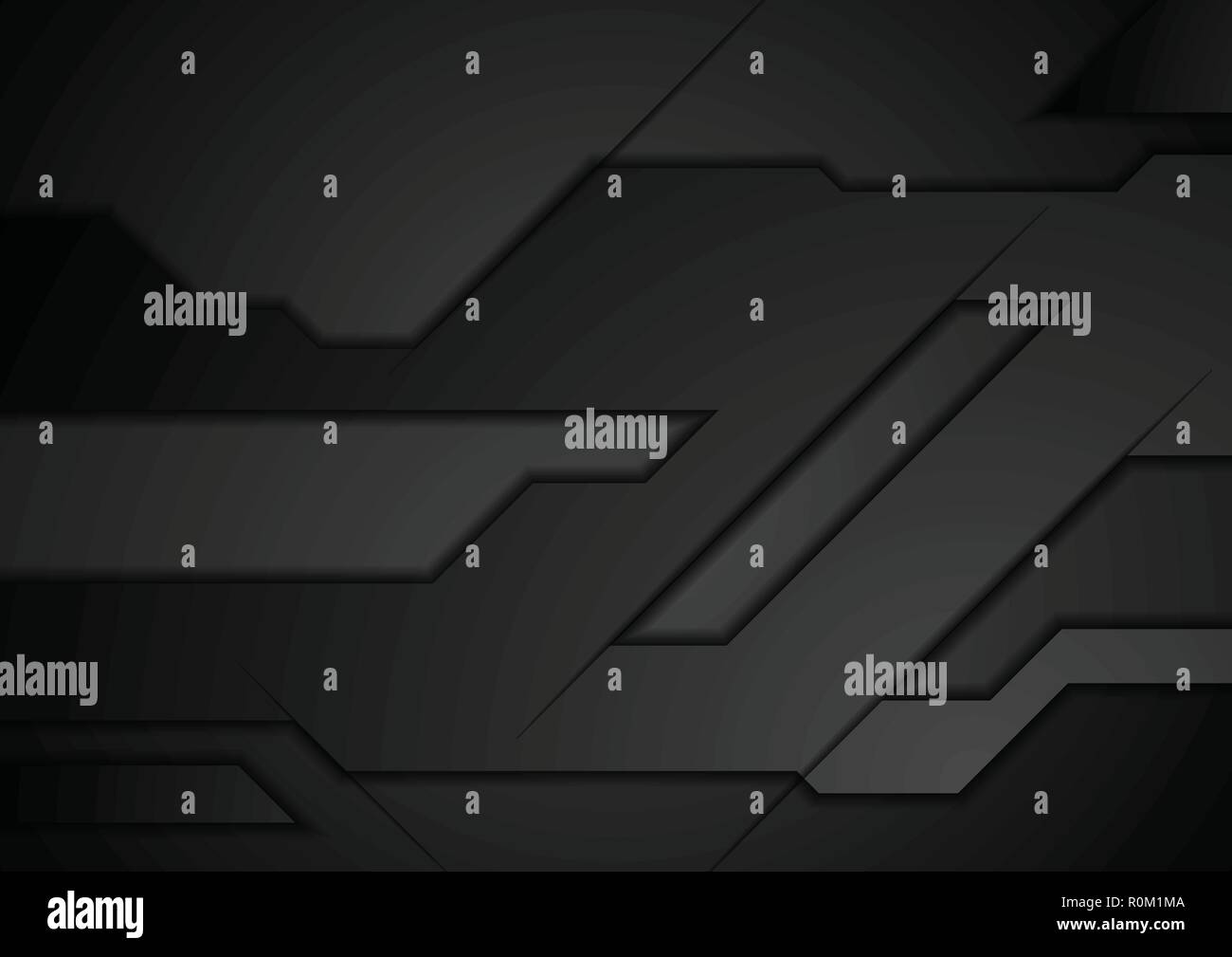 Black Technologie Konzept Zusammenfassung Hintergrund. Vektor corporate design Stock Vektor