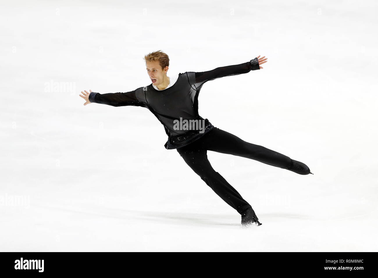 Helsinki, Finnland. 4 Nov, 2018. Michal Brezina (CZE) Eiskunstlauf: ISU Grand Prix 2018/2019 "ISU-GP in Helsinki 2018 "Männer frei Skaten in der Helsinki Ice Hall in Helsinki, Finnland. Credit: mutsu Kawamori/LBA/Alamy leben Nachrichten Stockfoto