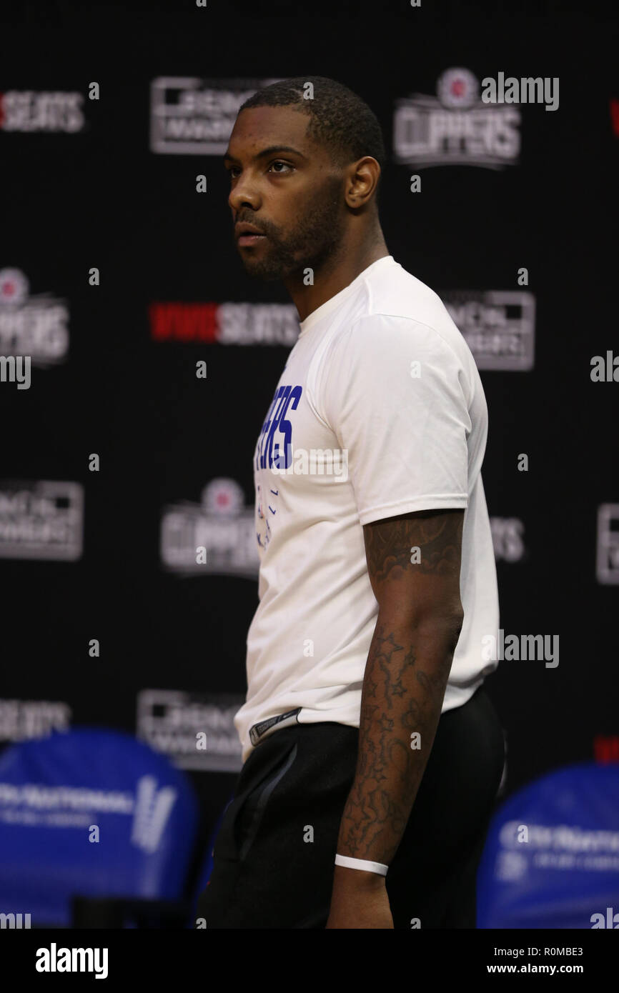 Los Angeles, CA, USA. 5 Nov, 2018. LA Clippers guard Sindarius Thornwell #0 vor der Houston Rockets vs Los Angeles Clippers at Staples Center am 5. November 2018. (Foto durch Jevone Moore) Credit: Csm/Alamy leben Nachrichten Stockfoto