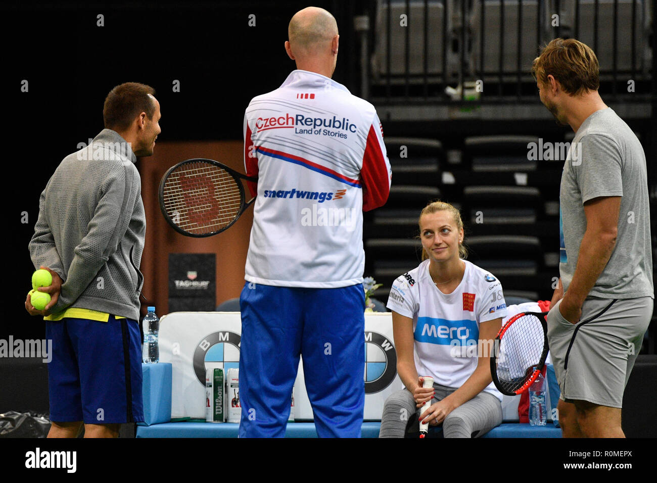 Petr Pala Petra Kvitova Jiri Vanek Karolina Pliskova Stockfotografie Alamy