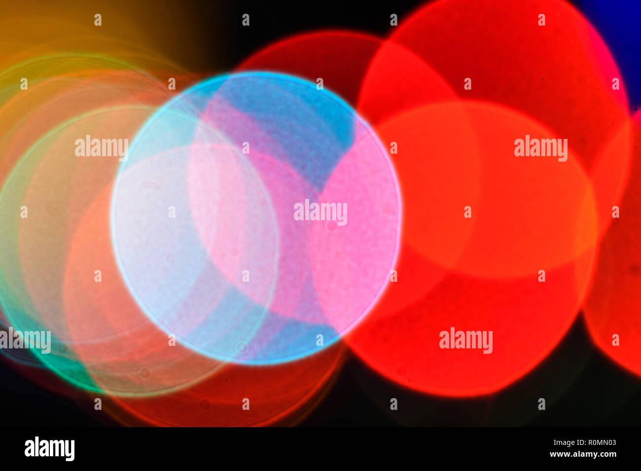 Hintergrund bokeh der hellen bunten Lichtern; abstrakt Hintergrund Stockfoto