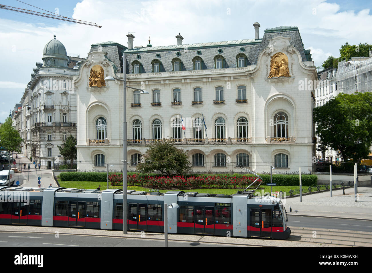 Wien, Schwarzenbergplatz, Französische Botschaft - Wien, Französische Botschaft Stockfoto
