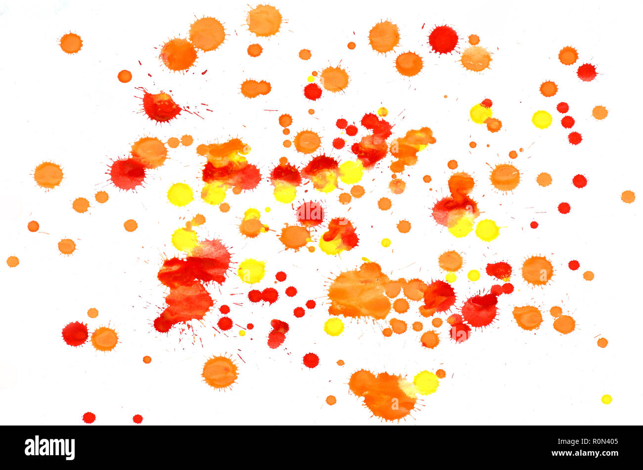 Orange Paint Splash Stockfotos Und Bilder Kaufen Alamy