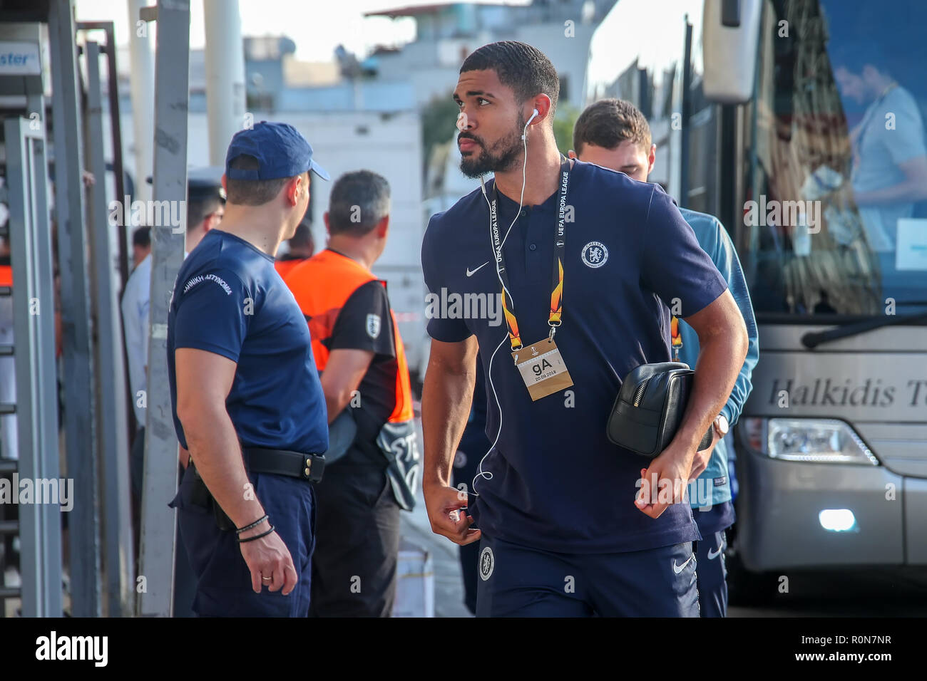 Thessaloniki, Griechenland - Sept 20, 2018: Die Spieler des FC Chelsea in Aktion während der UEFA Europa League zwischen PAOK vs FC Chelsea an Toumba-quellen Stadium gespielt Stockfoto