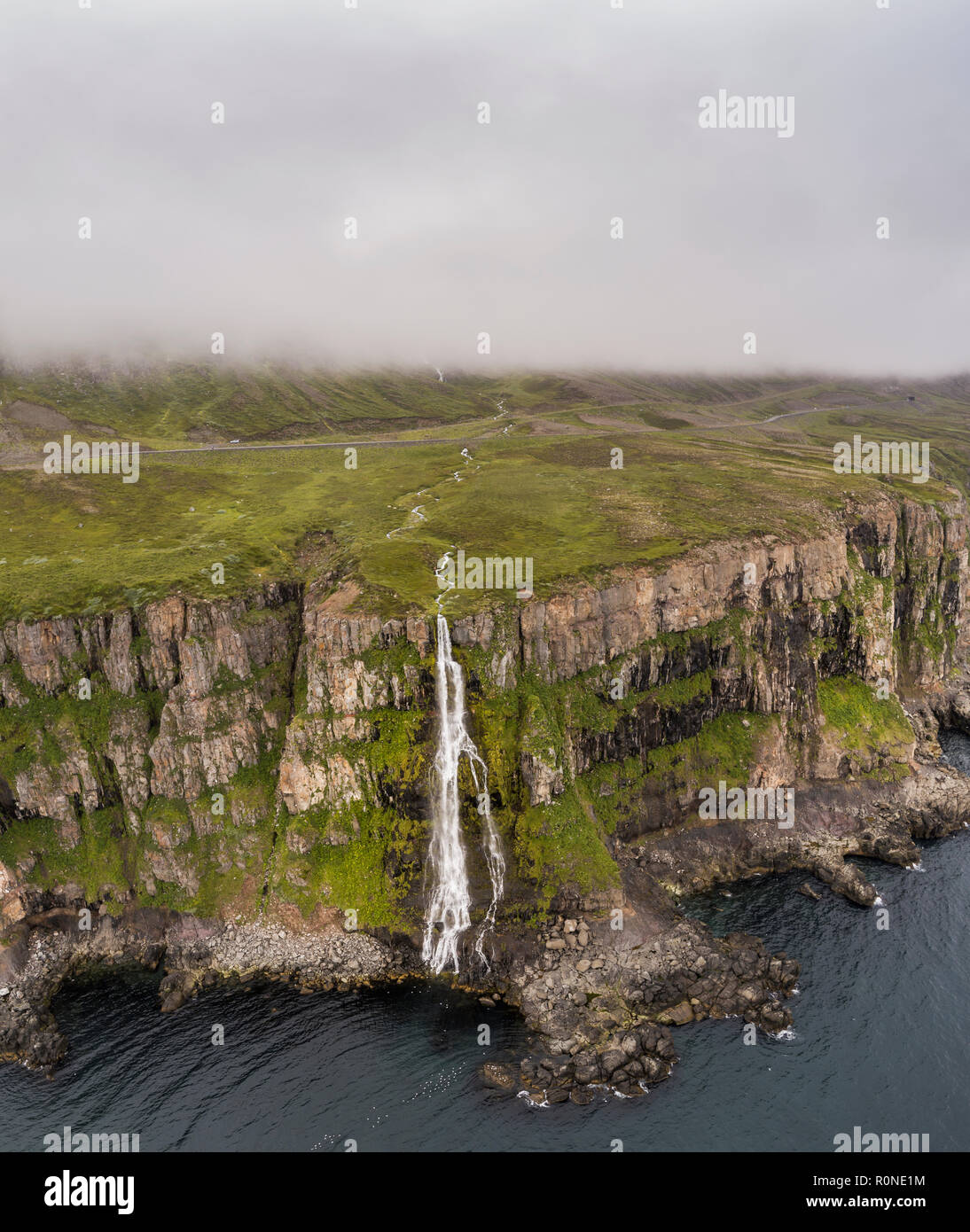 Migandisfoss Wasserfälle, Eyjafjordur, Northern Island Stockfoto