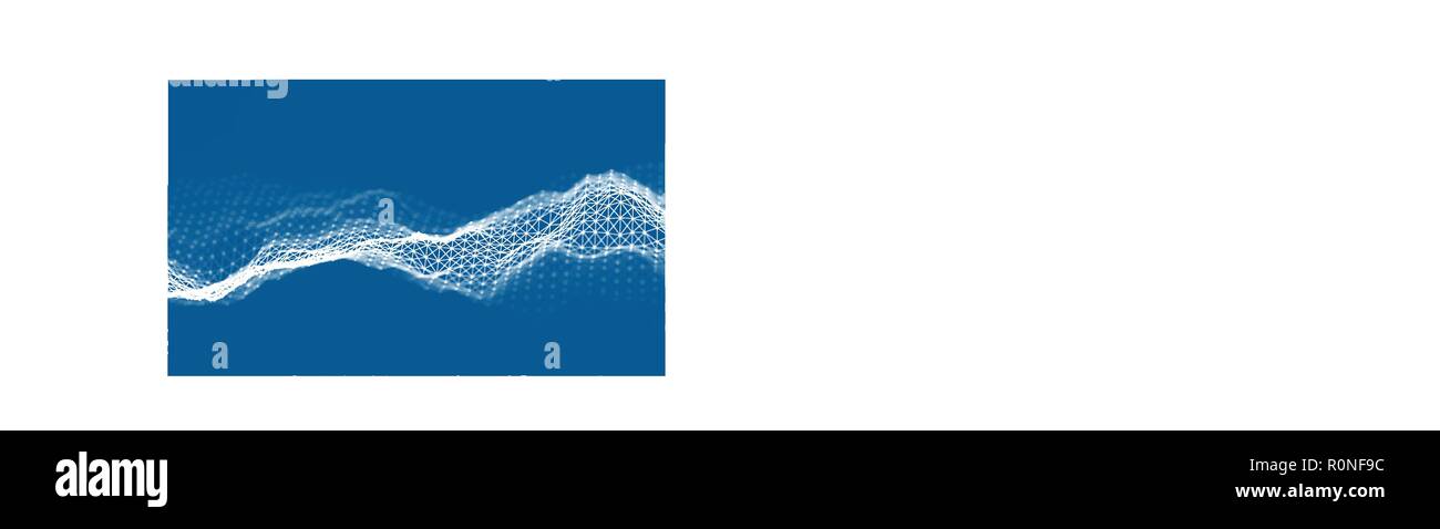 Woice wave Hintergrund EPS 10 Vektor. Abstrakte Schallwelle Vektor. Frau stimme Pulsfrequenz. Stock Vektor