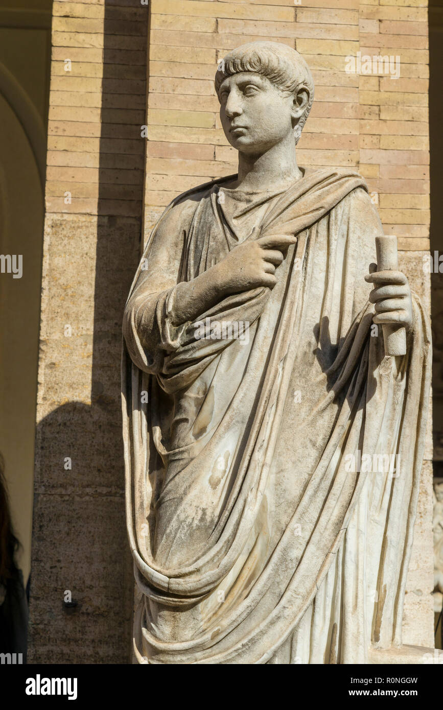 Rom, Italien, 25. Oktober 2018: Interieur und architektonische Details der Vatikanischen Museen Stockfoto