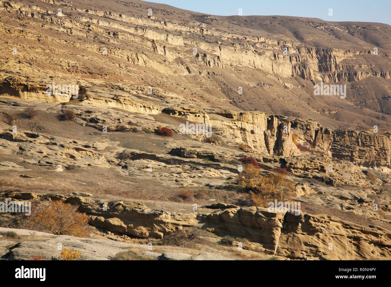 Berge bei Uplistsikhe in der Nähe von Gori. Shida Kartli Region. Georgien Stockfoto