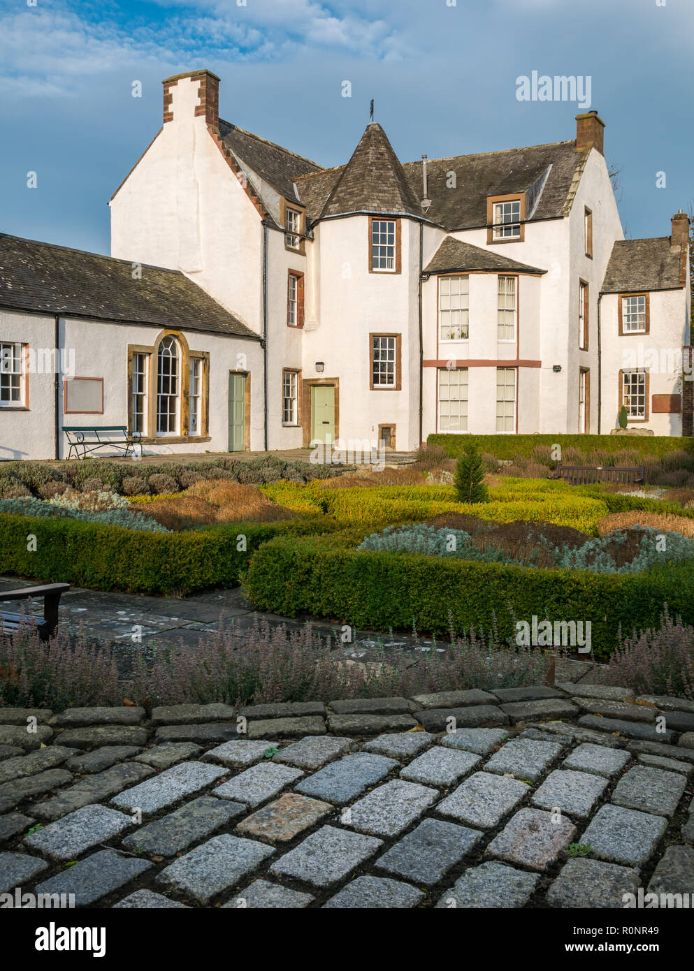 17. jahrhundert Haddington Haus und Sunken Garden, St. Mary's Pleasance, Sidegate, East Lothian, Schottland, Großbritannien Stockfoto