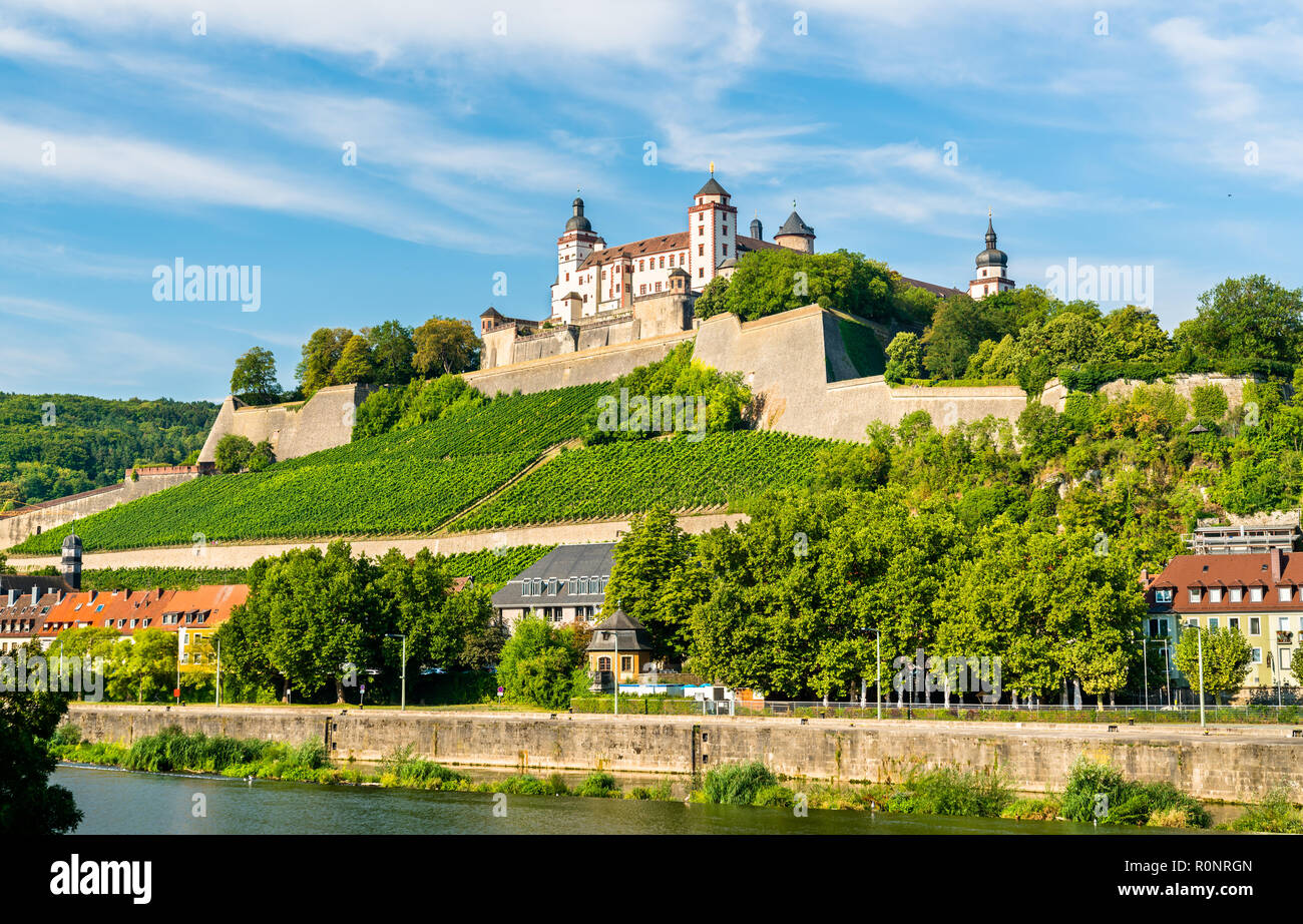 Die Festung Marienberg in Würzburg, Deutschland Stockfoto