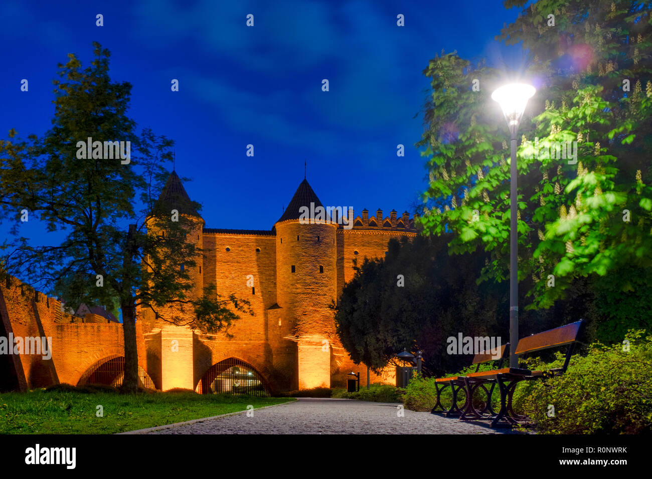 Warschau Barbican, Warschau, Polen Stockfoto