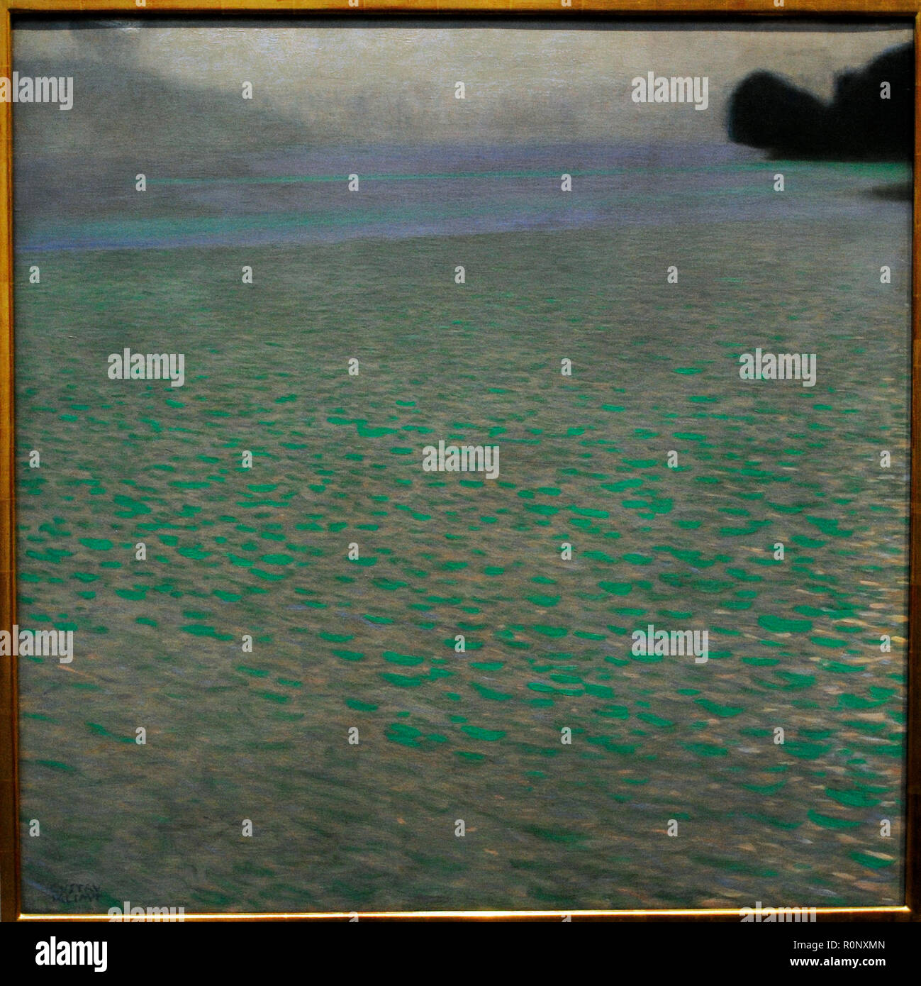 Gustav Klimt (1862-1918). Österreichische symbolistische Maler. Attersee (Attersee), 1900. Öl auf Leinwand. 80,2 x 80, 2 cm. Leopold Museum. Wien, Österreich. Stockfoto