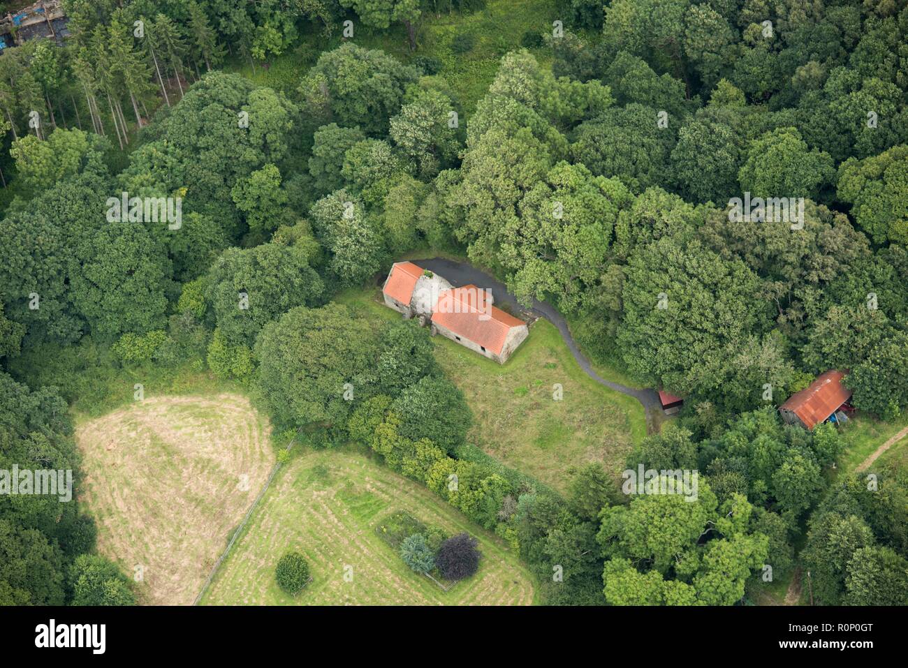 Derwentcote Stahl Ofen, County Durham, 2017. Schöpfer: Historisches England Fotograf. Stockfoto