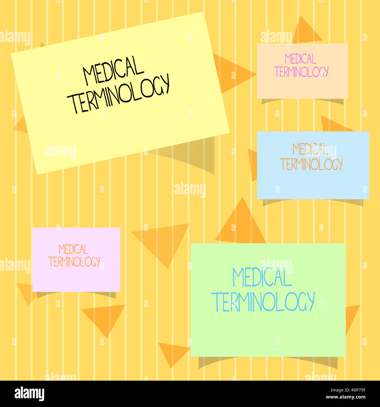 Schreiben Hinweis Übersicht medizinische Terminologie. Business foto Präsentation verwendete Sprache der huanalysis Körper genau zu beschreiben. Stockfoto