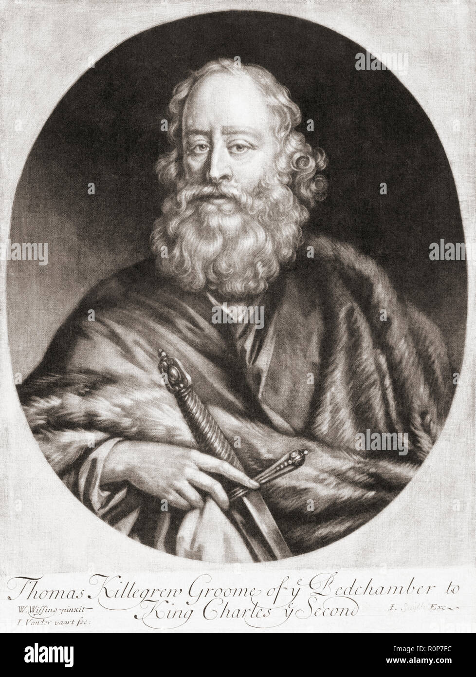 Sir Thomas Killigrew, 1612 - 1683. Bräutigam der Bett-Kammer zu Charles II. Stockfoto