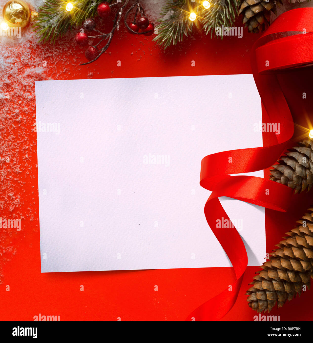 Design urlaub Grußkarte oder Winter saison Banner; Weihnachten Hintergrund Stockfoto