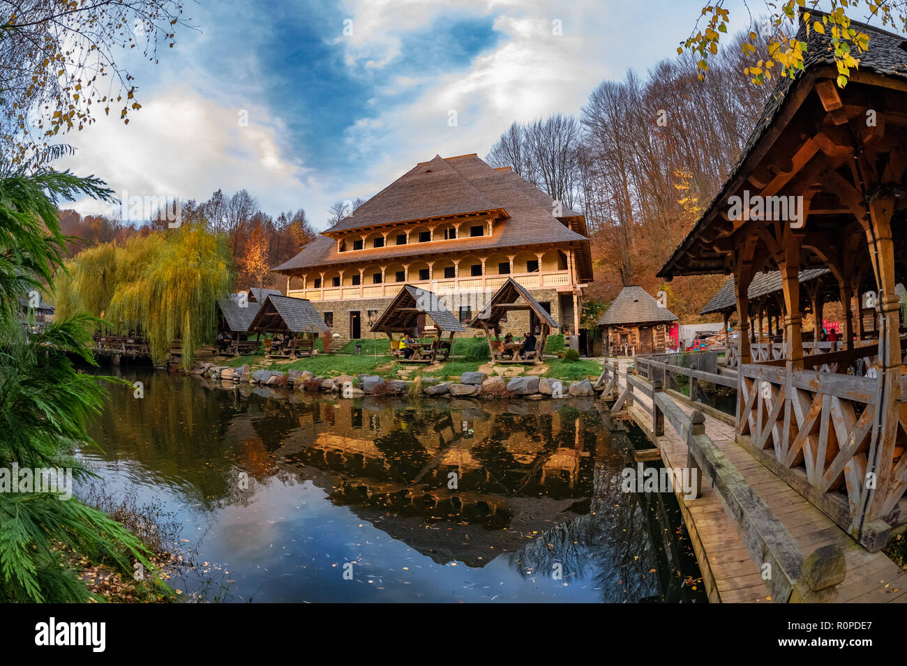 Trout Farm Mara, in Sighetu Marmatiei, der Maramures Region - Rumänien Stockfoto