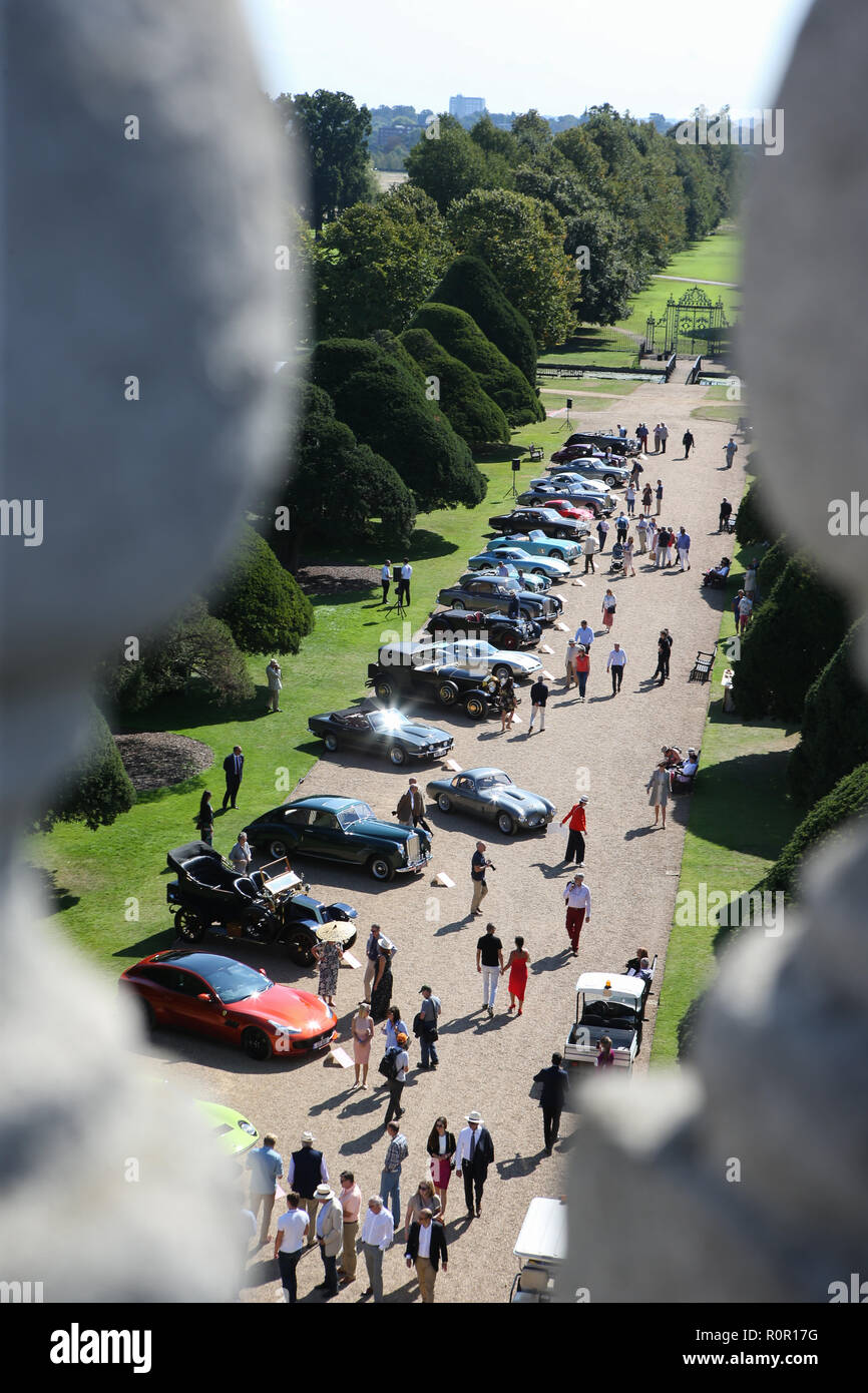 Buschiger park und hampton court home park Fotos und Bildmaterial in