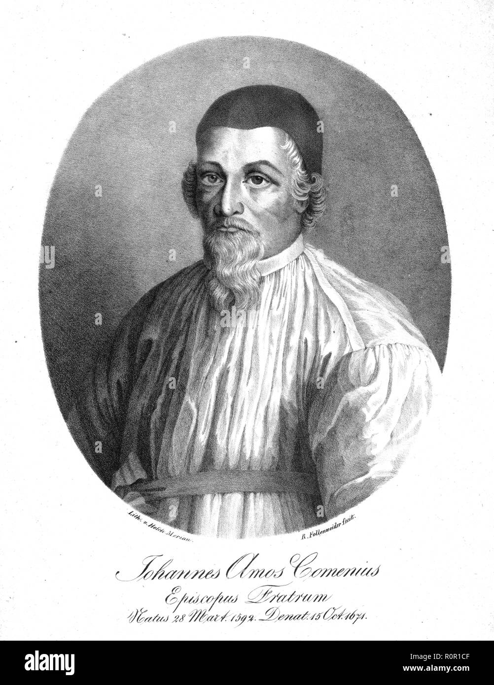 "Johannes Amos Comenius', (Anfang 19. Jahrhundert). Schöpfer: Hosch Merian. Stockfoto